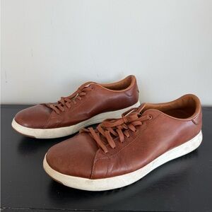 Cole Haan Men's Classic Brown Leather Sneakers